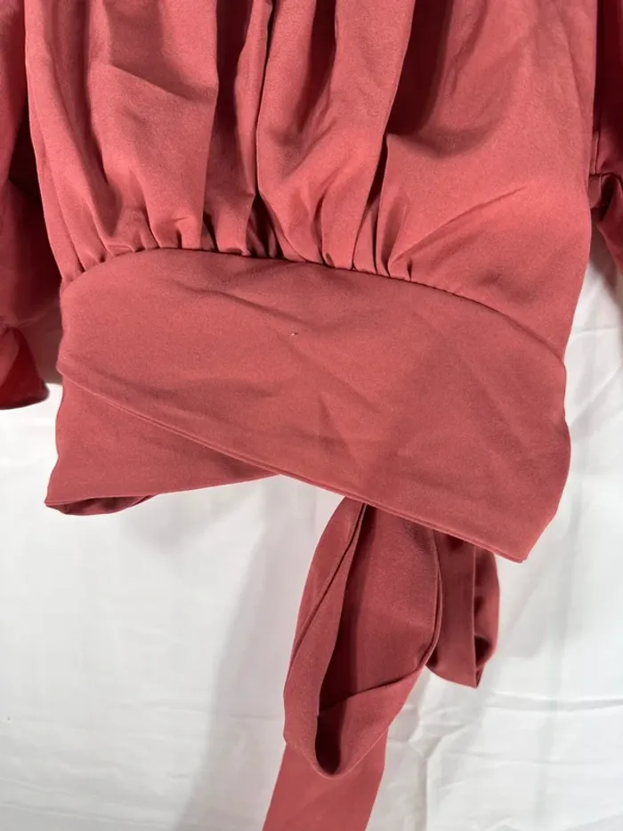 Haut rose AliExpress – Élégant avec son nœud à l’arrière pour un look ultra féminin - photo numéro 4
