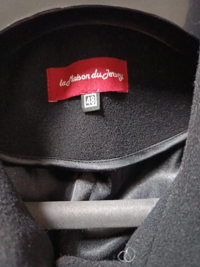 Manteau La Maison du Jersey, noir, laine/cachemire t.44 - photo numéro 12