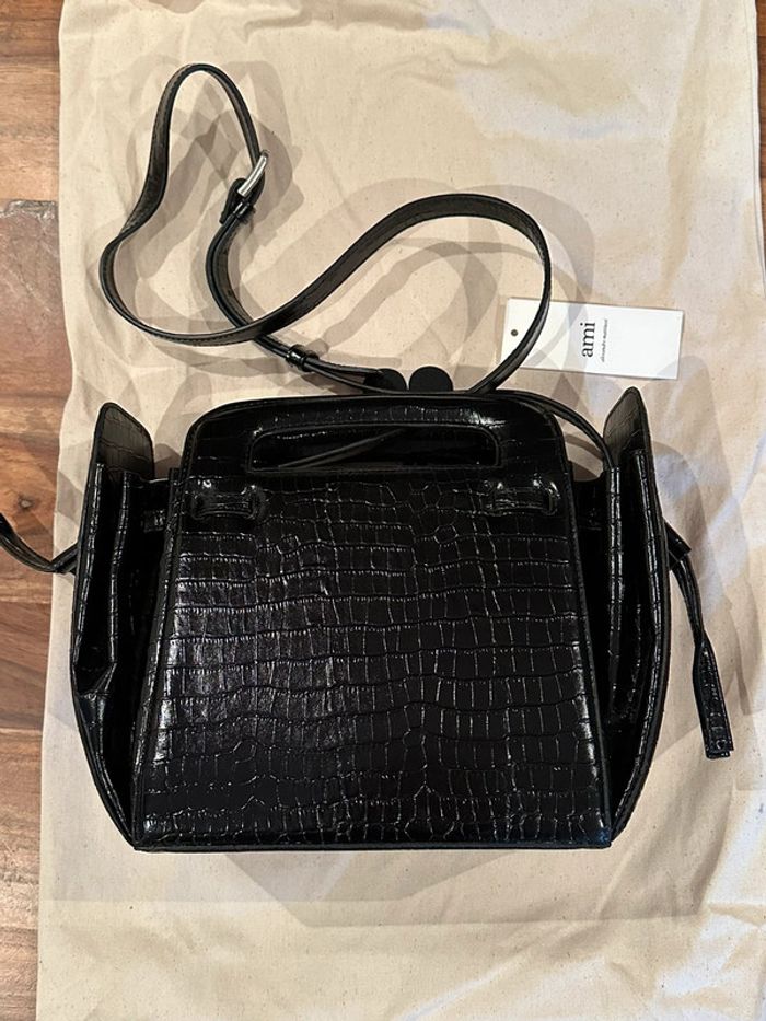 Sac à main en cuir effet croco Ami Paris neuf - photo numéro 6