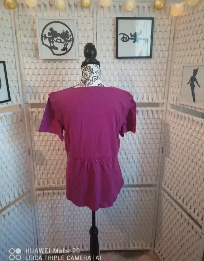 💕joli top fuchsia femme TL/ 40 darjeeling 💕 - photo numéro 2