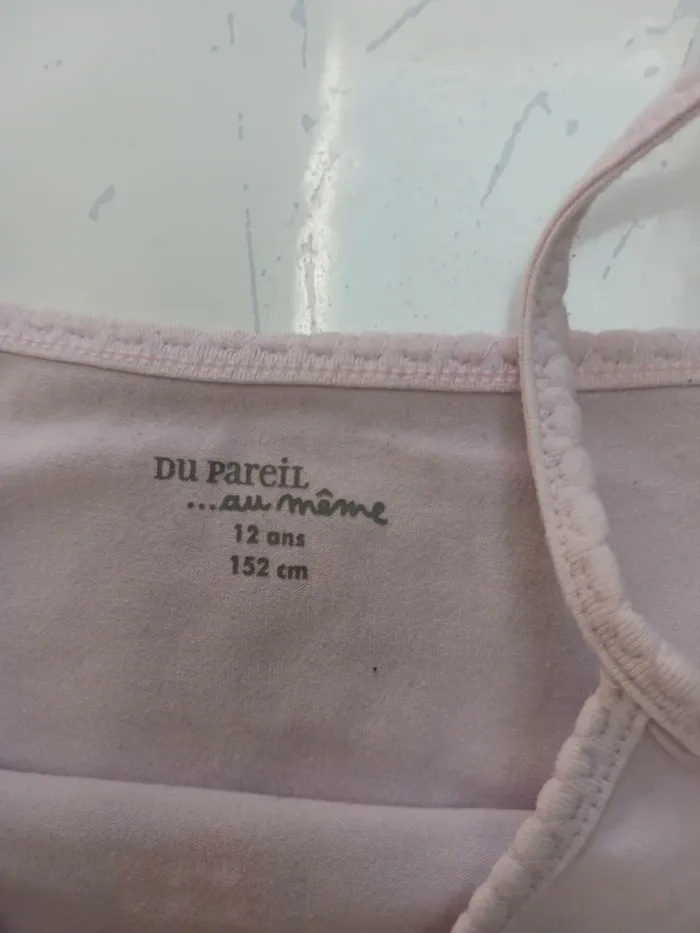 Lot de débardeur à bretelles fille 12 ans DPAM - photo numéro 3