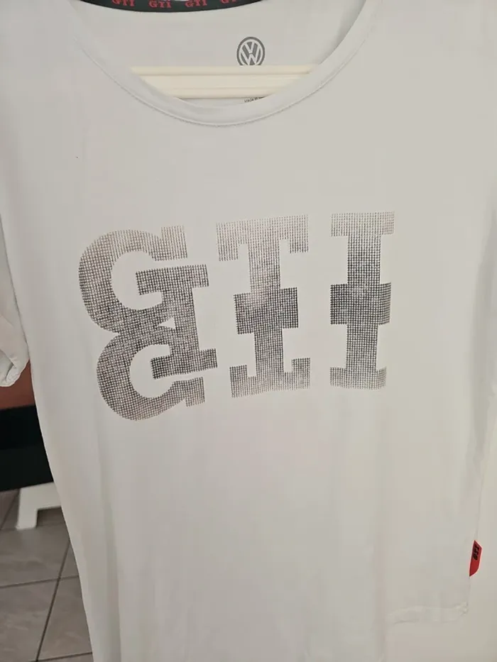 Tee shirt manches courtes blanc femme volkswagen GTI taille L - photo numéro 2
