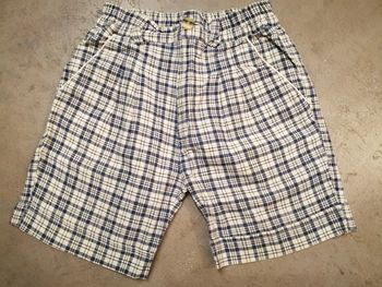 Bermuda bleu et blanc 2 ans