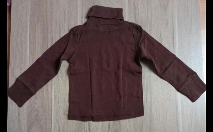 T-shirt col roulé manches longues marron tape a l'oeil 6 ans - photo numéro 5