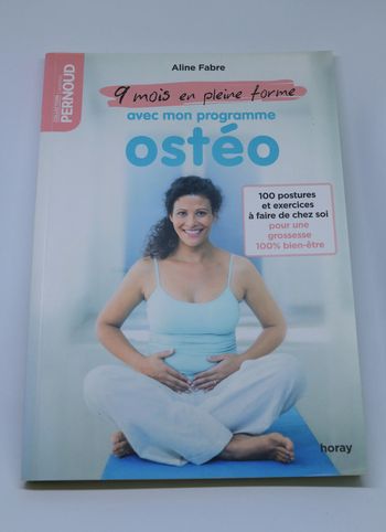livre grossesse 9mois en pleine forme avec mon programme Osthéo