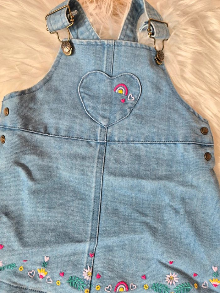 💙 Jolie robe salopette en jeans Sergent Major 12 mois - photo numéro 2