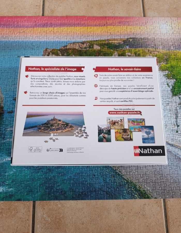 Puzzle 1000 pièces falaise d'Étretat - photo numéro 3