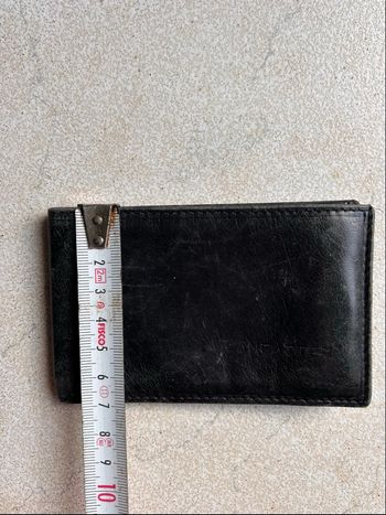 Petit Porte-cartes LANCASTER en cuir noir - Format Slim 