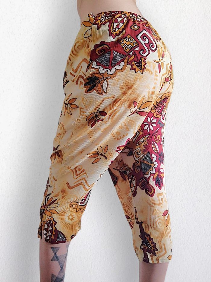 Pantacourt Africain crème bordeaux vintage 🇨🇵 42/XL à 44/XXL - photo numéro 2