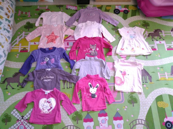 Lot de 51 vêtements fille 9 mois - photo numéro 5