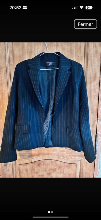 Veste de Blazer rayée