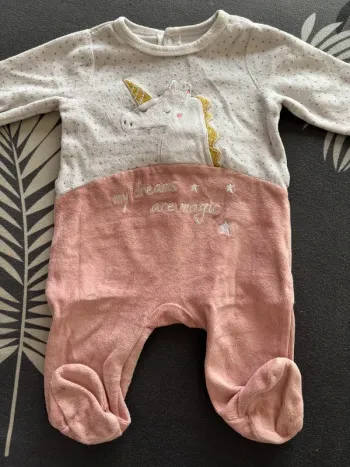 Pyjama velours 3 mois