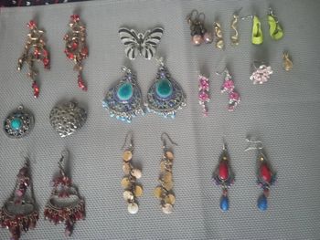 Lot boucles d’oreille fantaisie