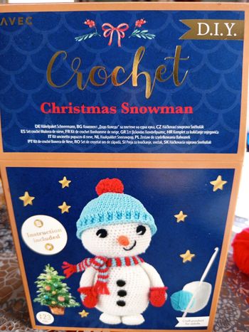 Kit de crochet Bonhomme de neige, D.I.Y.