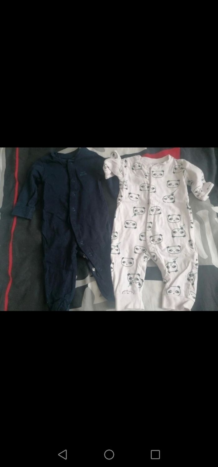 Lot 2 pyjamas léger sans pieds