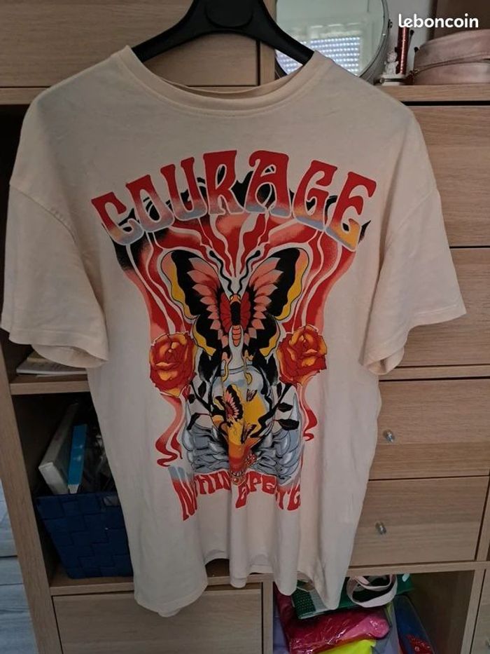 T-shirt oversize taille XS Bershka