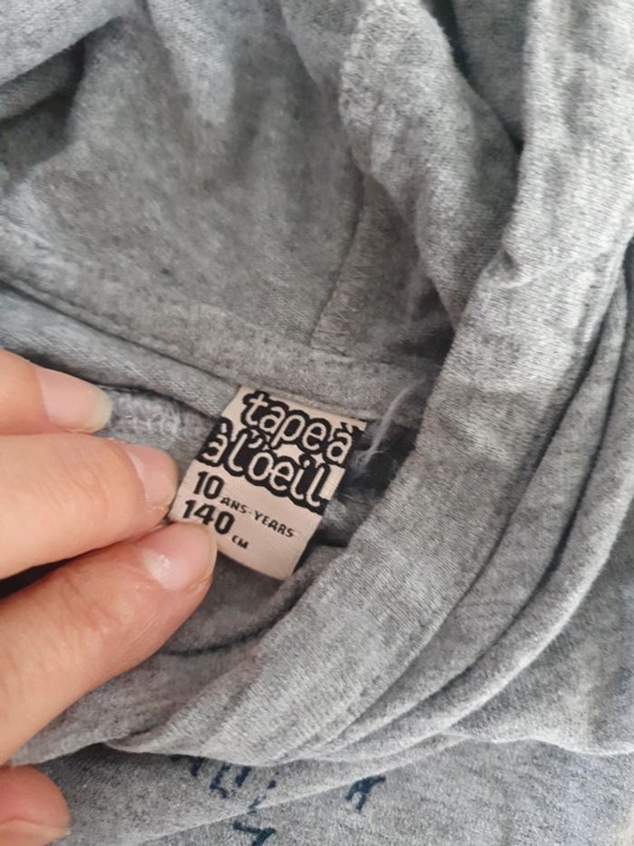 Sweat leger /T-shirt garçon Tao 8/10 ans U14 - photo numéro 4