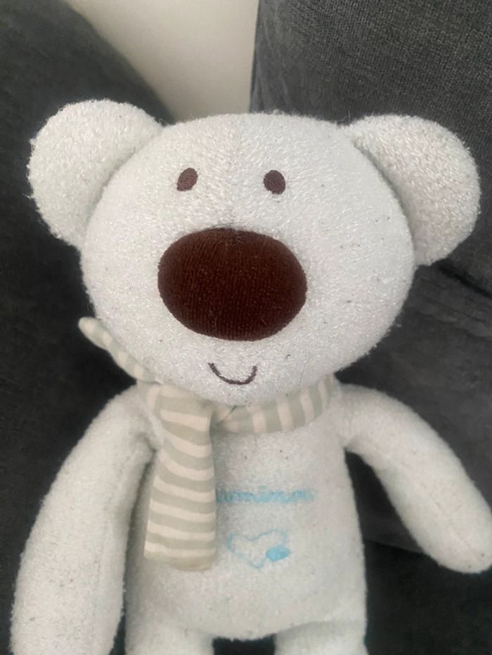 Peluche doudou ourson Luminou - photo numéro 4