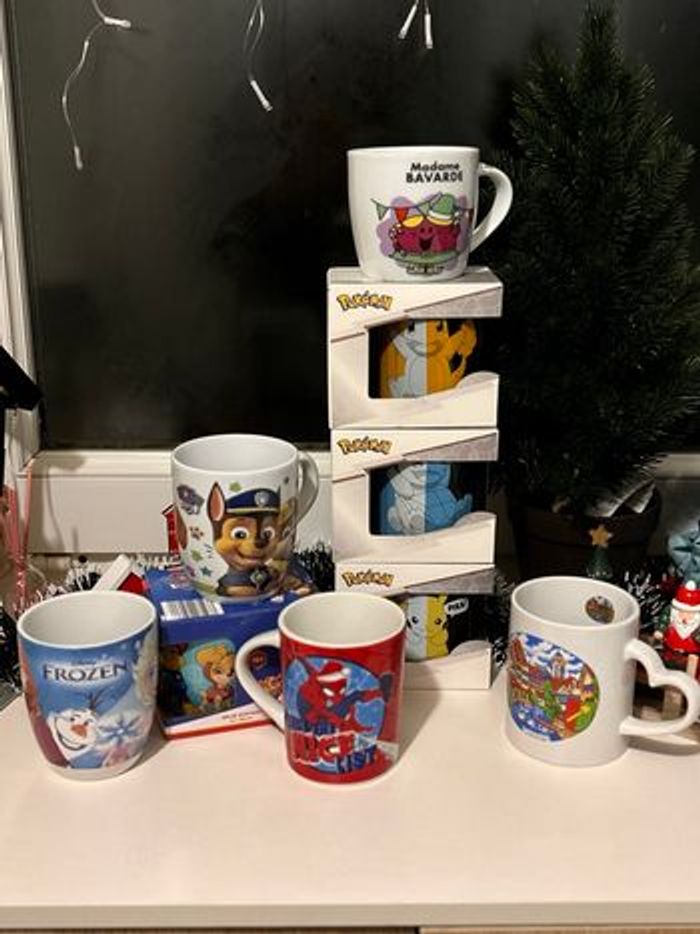 Lot de 3 tasses Pokémon - Pikachu - Carapuce - Salamèche - photo numéro 8