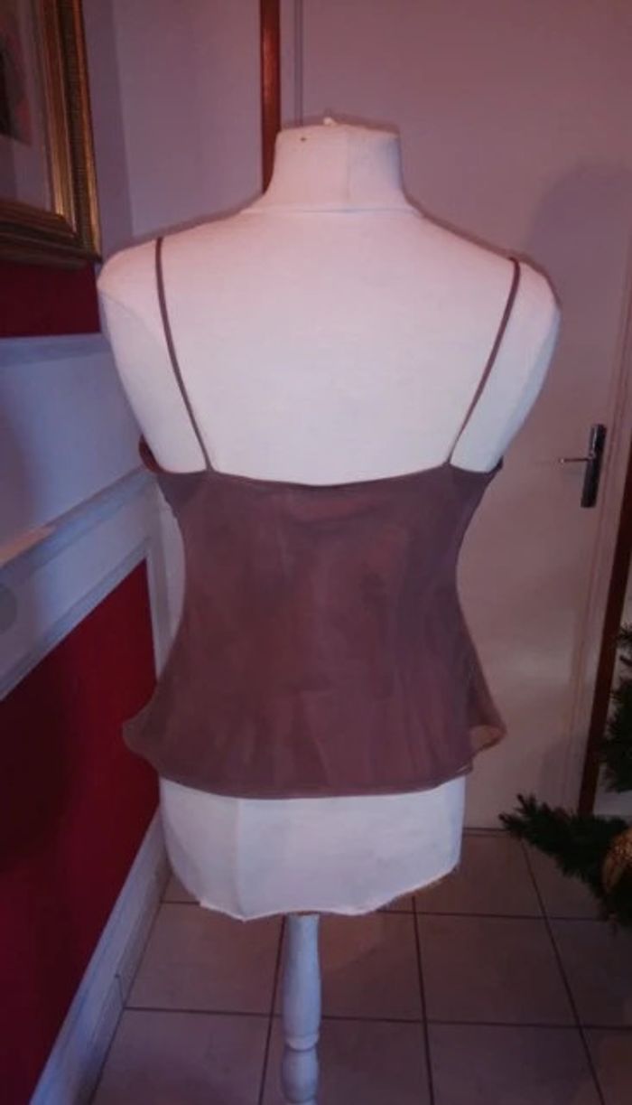Débardeur marron satiné Angel Nina T42 - photo numéro 2