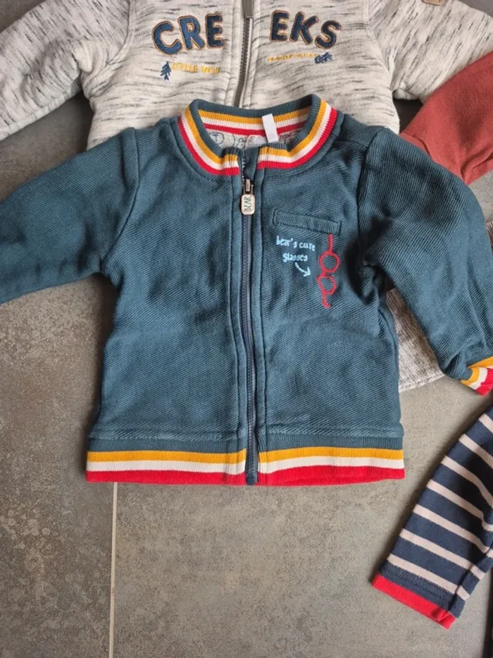 Lot de pulls et vestes 6 mois bébé garçon - photo numéro 6
