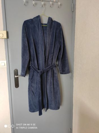 Robe de chambre bleue marine taille 40