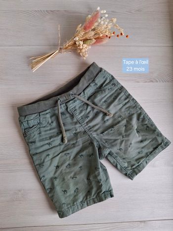 Short léger bébé garçon Tape à l’œil TAO 23 mois Neuf