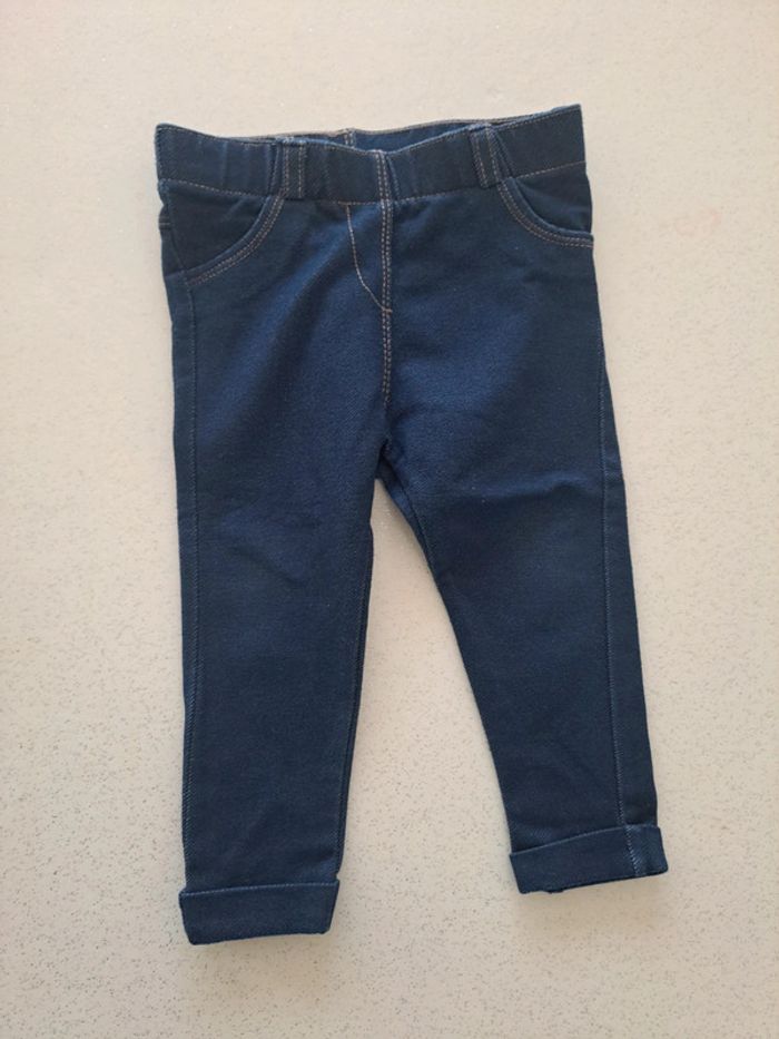 Lot de 7 pantalons leggings jean jogging 12 mois - photo numéro 9
