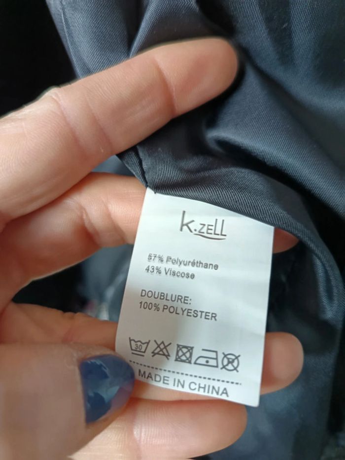 Veste noire pression chic taille M - photo numéro 9