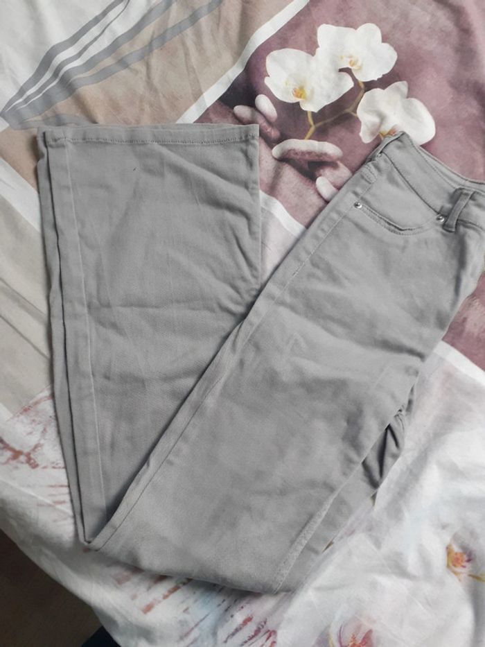 Jeans flare évasé gris XS
