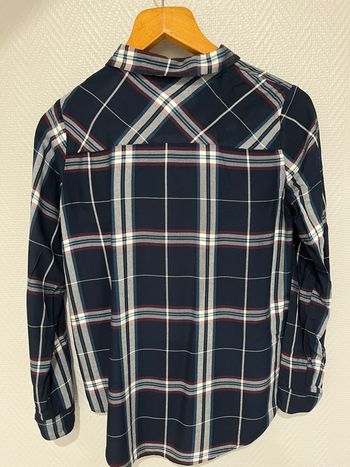 Chemise à carreaux marine Kiabi T 38