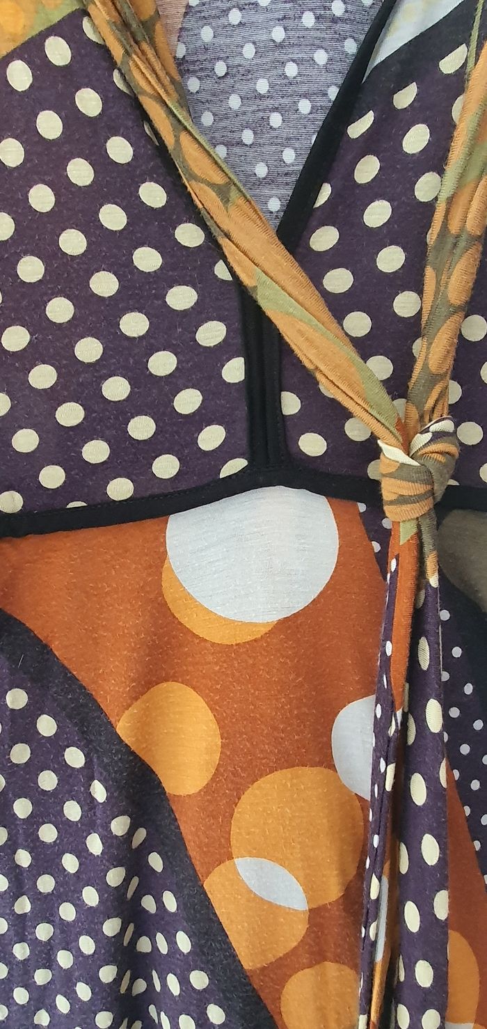 Robe été sans manches longues stretch graphique - photo numéro 3