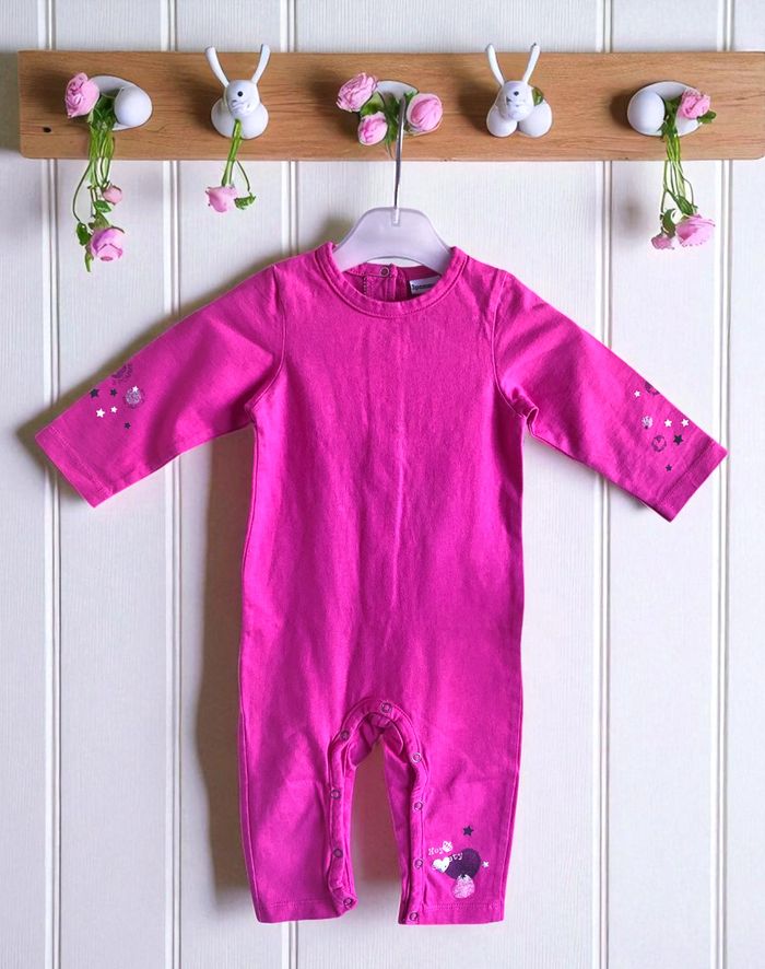 3 POMMES - ENSEMBLE 2P BÉBÉ FILLE BRODERIES LAPIN & COEURS, VOLANTS & NOEUD 12M - photo numéro 8