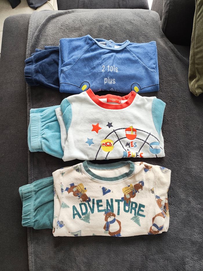 Lot pyjama hiver velours