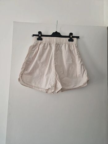 Short femme beige taille élastique TBE taille XS h&m