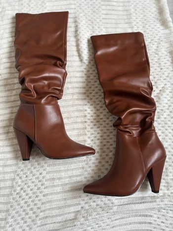 Bottes hautes femme marron taille 37