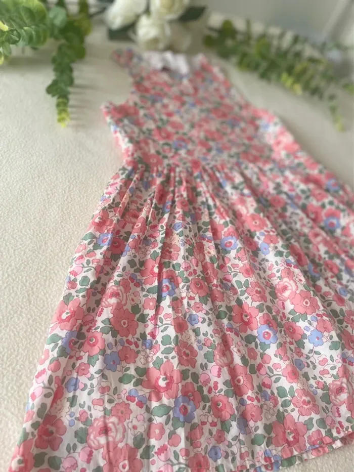 🌸 Robe créatrice 4 Pommes – Liberty Betsy Tuileries – Taille 4 ans 🌸 - photo numéro 2