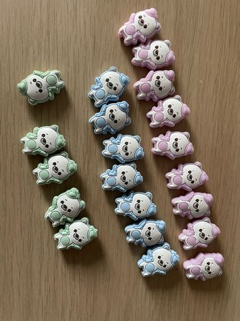 Perles en silicone type ourson