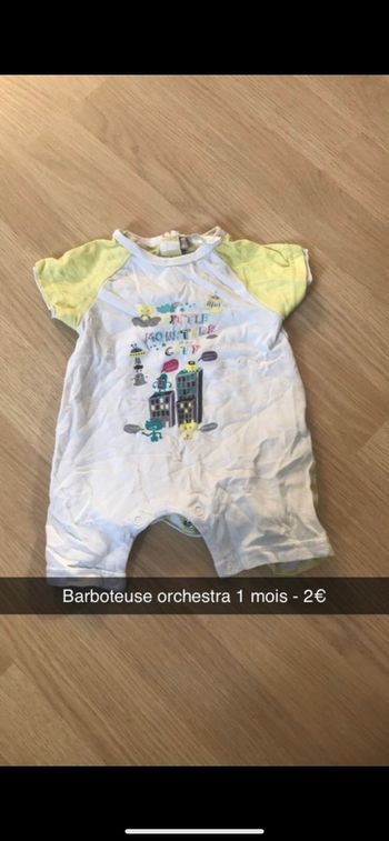 Barboteuse Orchestra 1 mois