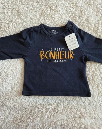 Tee-shirt ML - Taille 1 mois
