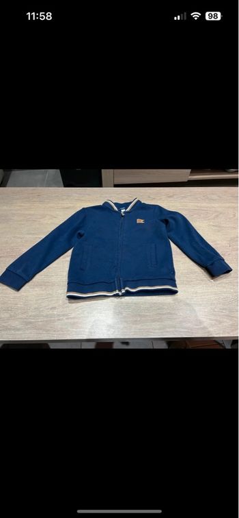 Veste bleu marine à zip 5 ans okaidi