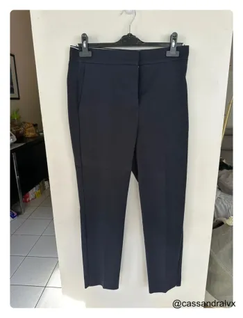 Pantalon bleue marine fluide - Zara