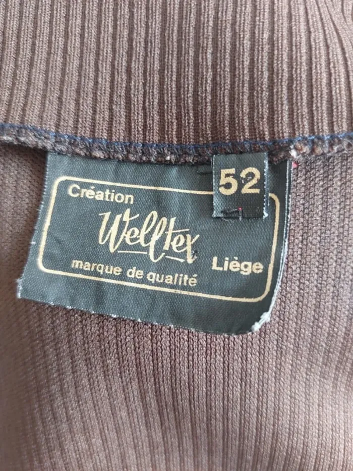 Robe sans manches marron avec boutons Taille 52 - photo numéro 4