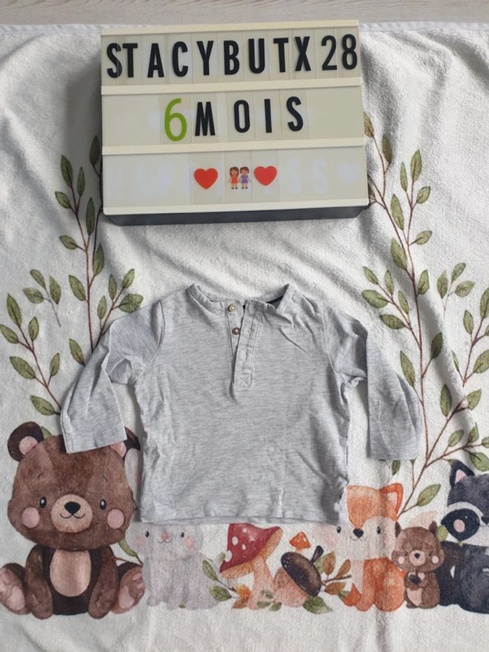 Tee-shirt Manche longue 6 mois garçon
