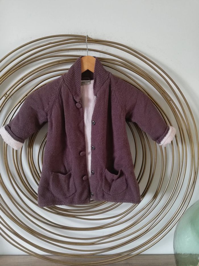 Gilet en laine fourré tout doux 2 ans