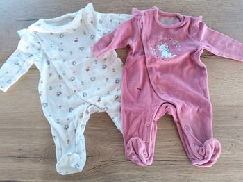 Pyjamas 1 pièce fille  60cm / 3mois 