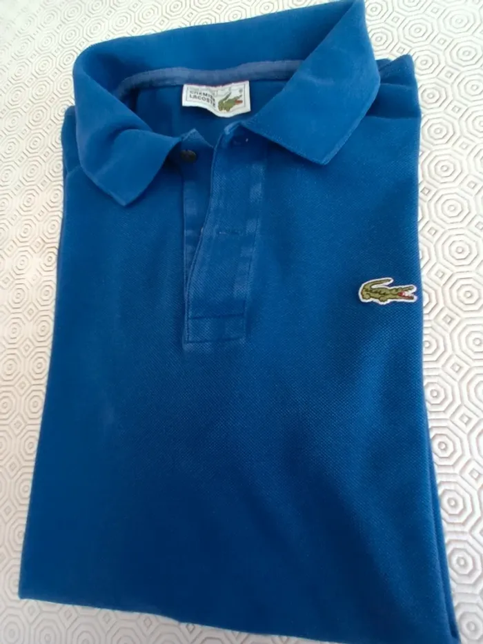 Polo Lacoste T 40/42 bleu - photo numéro 6