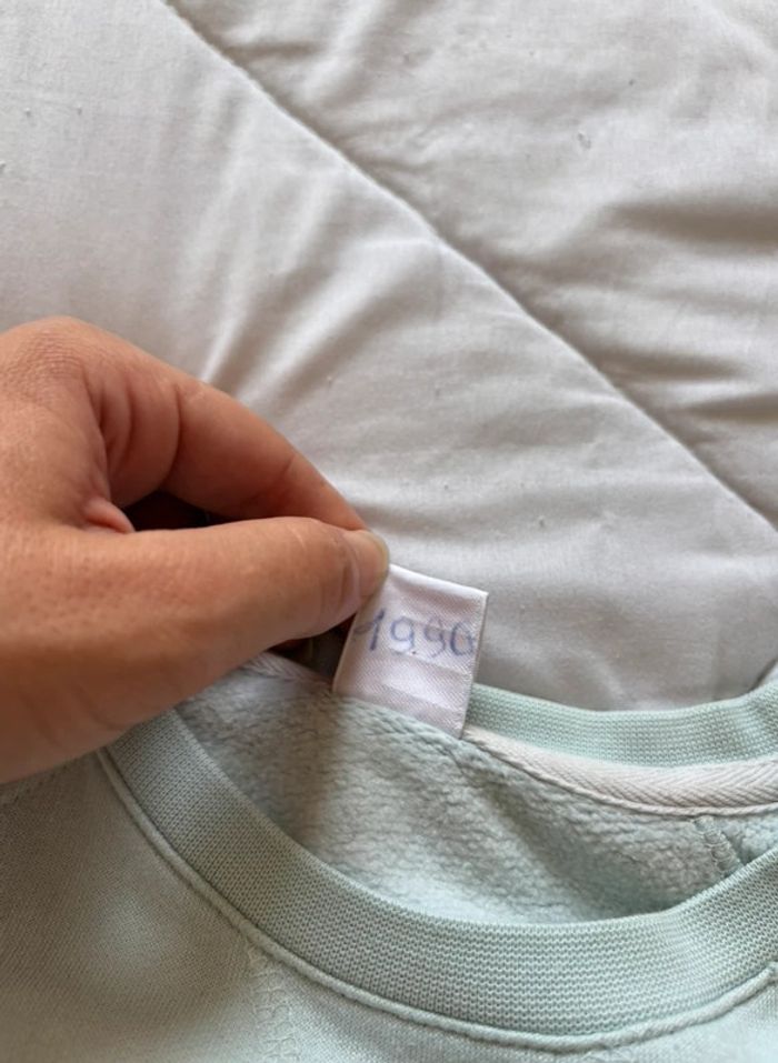 Pull sweat léger col rond Lacoste live bleu clair intérieur polaire devanlay taille S/36 - photo numéro 11