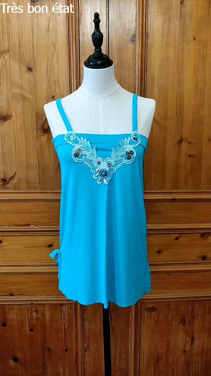 Débardeur turquoise