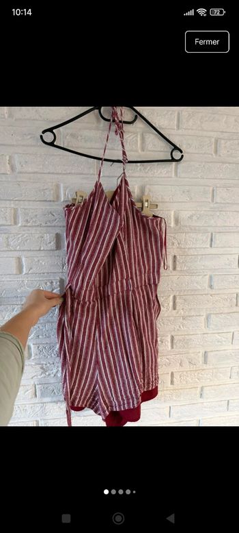 Combi short à rayures L Hollister 